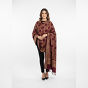Naaz-e-Maroon Luxury Wrap