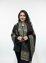 Shehzaadi Black Weave shawl