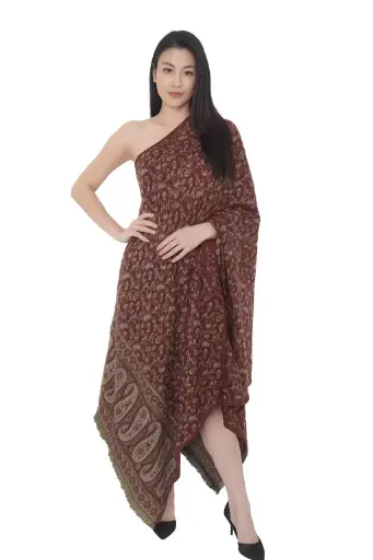 Traditional Kashmiri Paisley Wrap Shawl