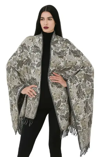 Royal Bloom Tapestry Shawl